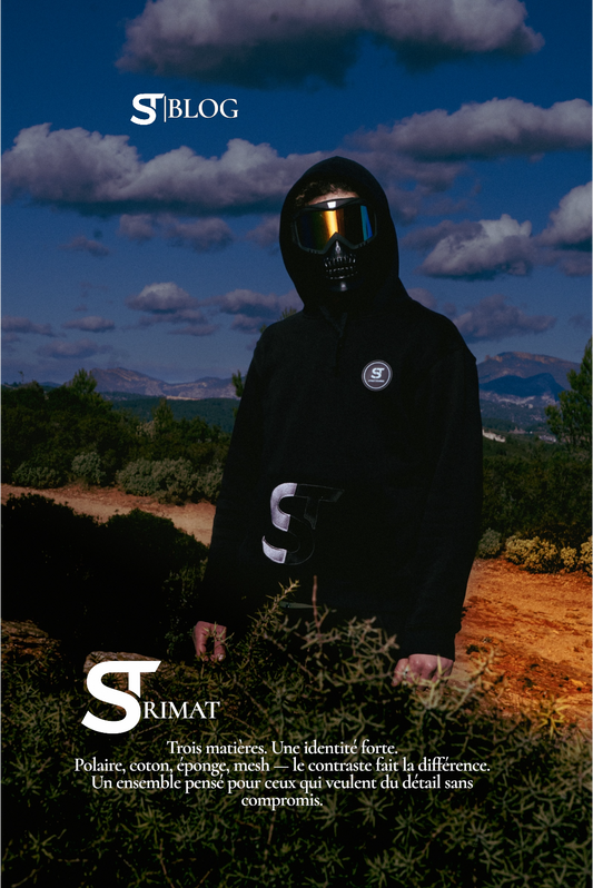 ST TRIMAT / Survêtement Noir 3 Matières – Confort & Style Street